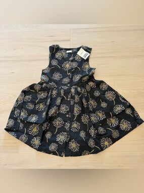 Next Black Floral Daisy Dress NWT